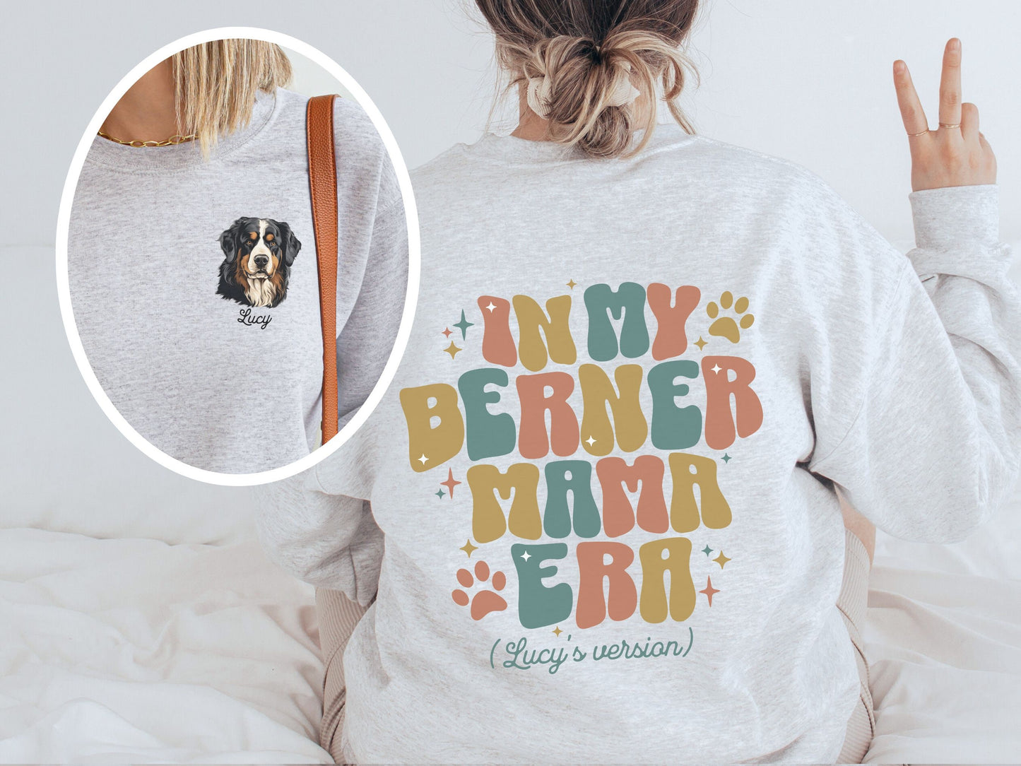 In my era Personalized Bernese Mountain Dog Mom Sweatshirt