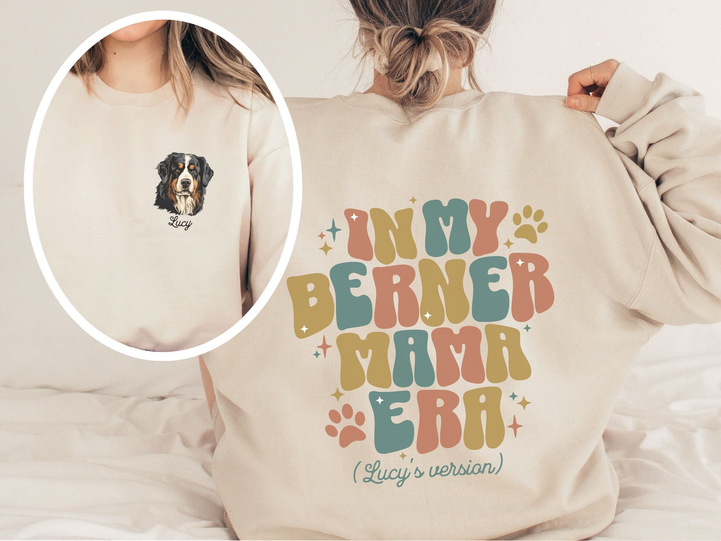 In my era Personalized Bernese Mountain Dog Mom Sweatshirt