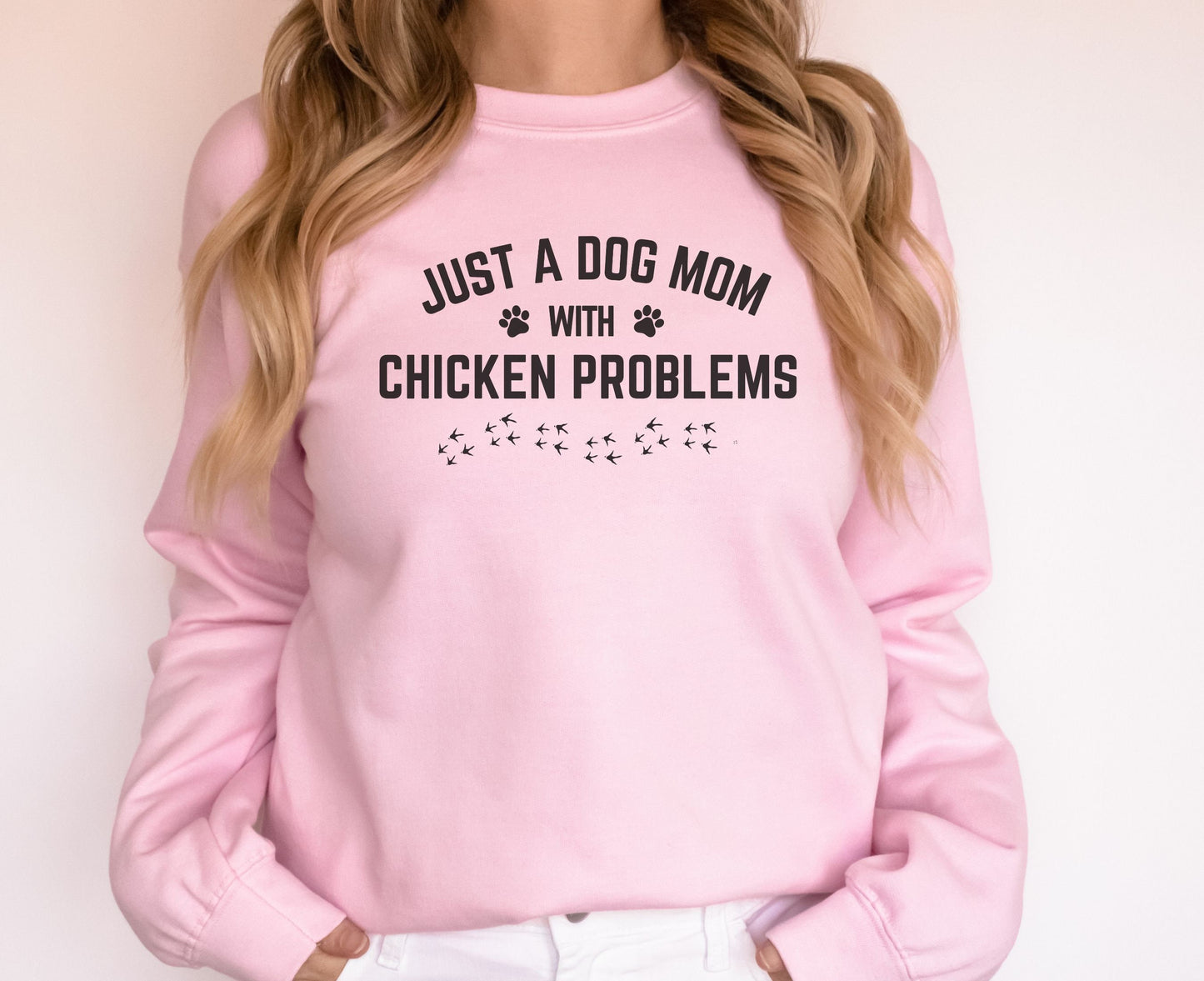 Funny Chicken and Dog Mom Sweatshirt