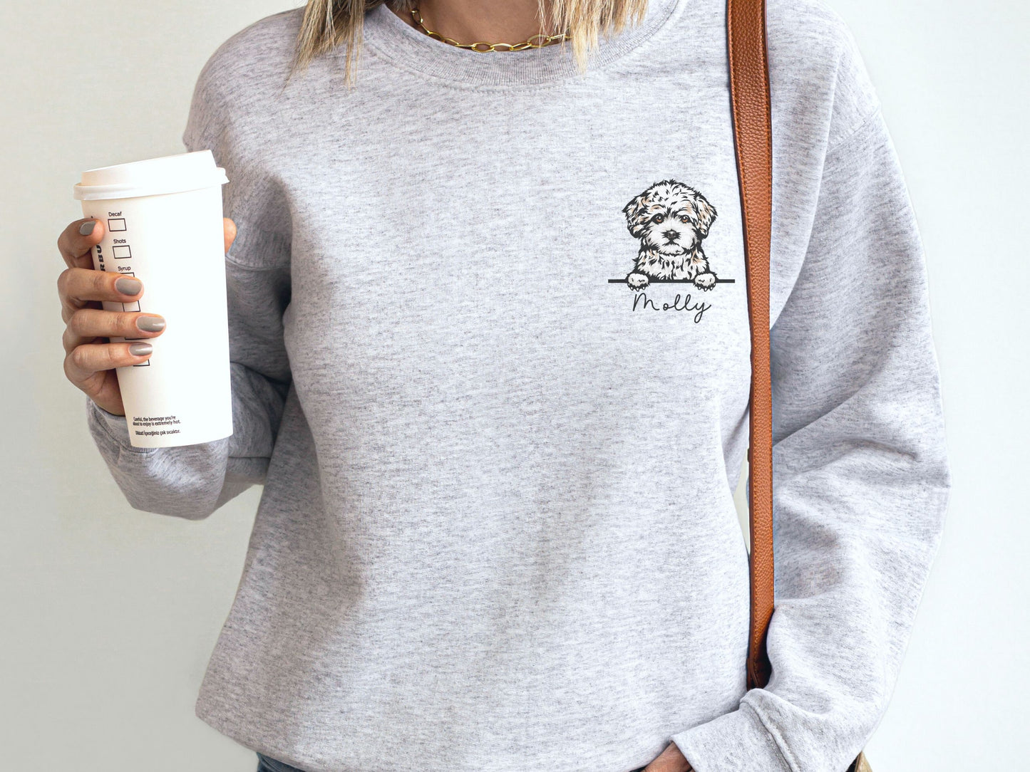 Personalized Maltipoo dog mom sweatshirt