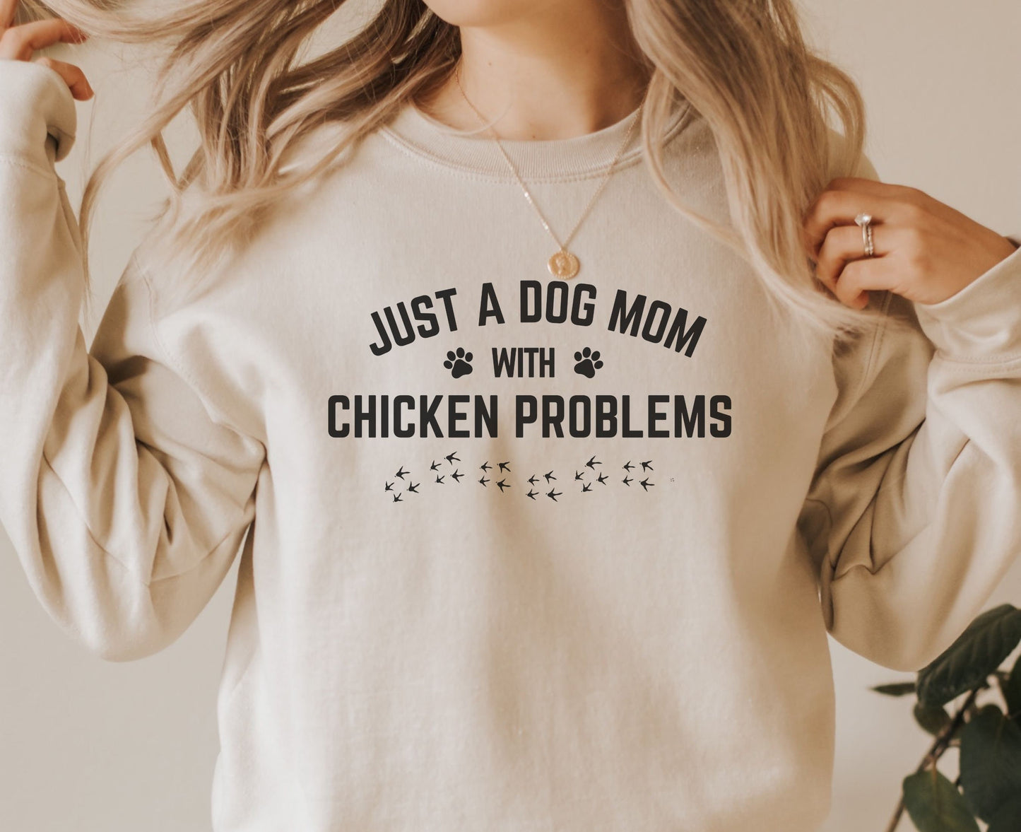 Funny Chicken and Dog Mom Sweatshirt