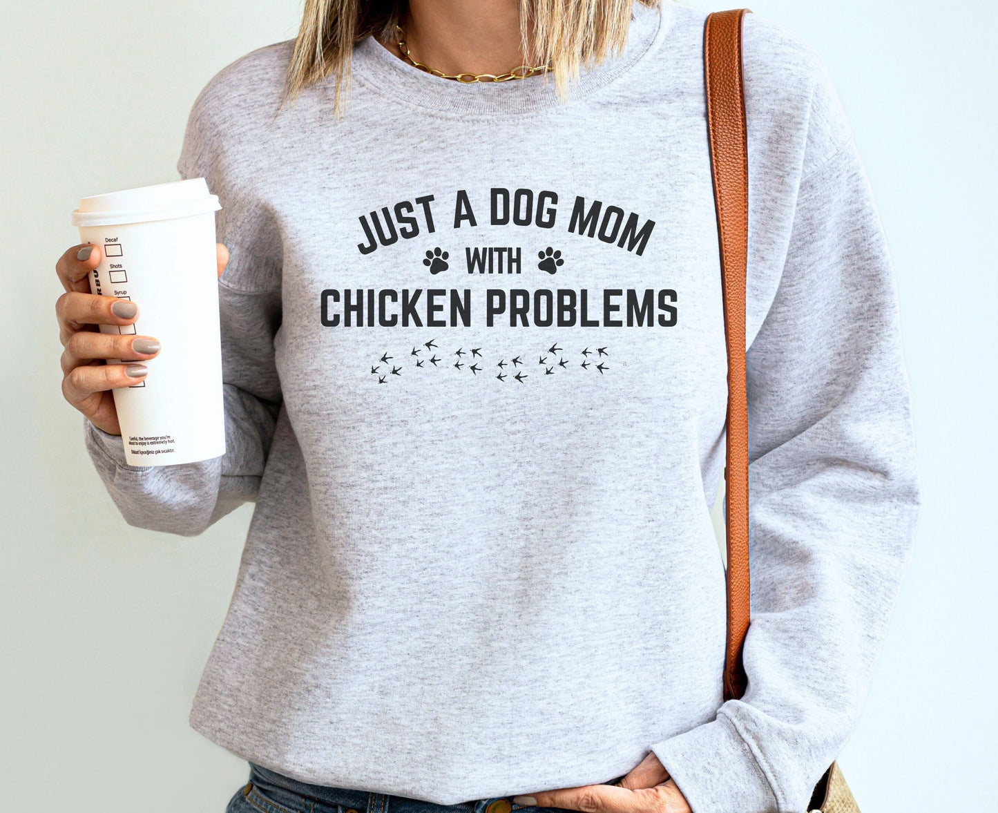 Funny Chicken and Dog Mom Sweatshirt