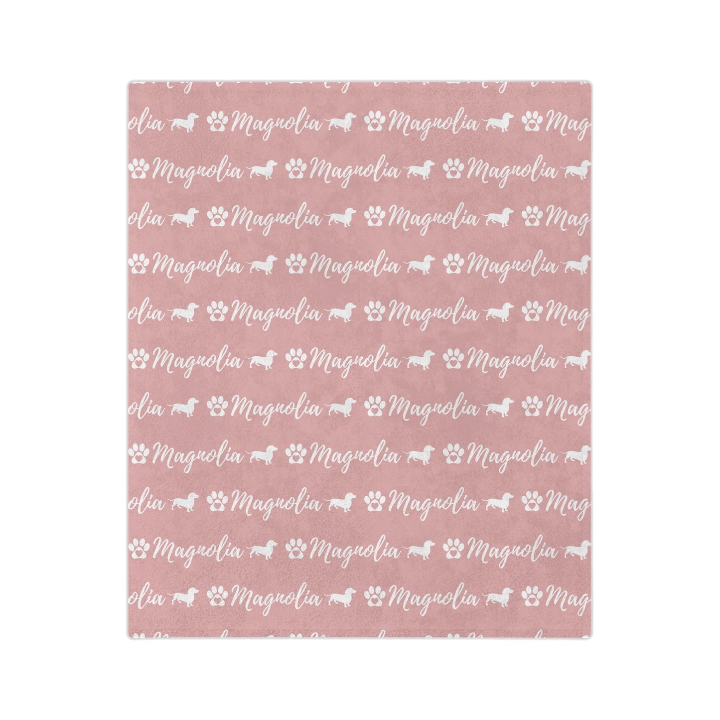 Personalized Dachshund Dog Blanket