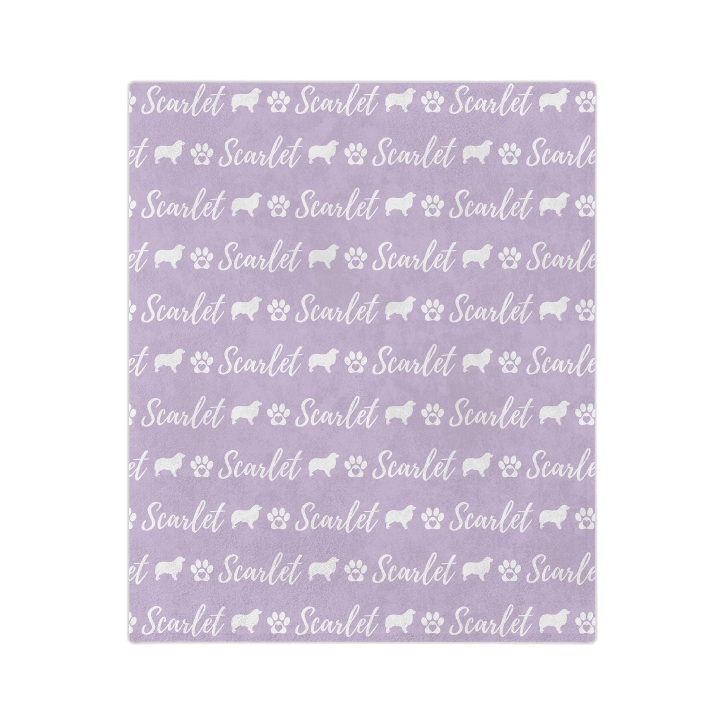 Personalized Australian Shepherd Dog Blanket