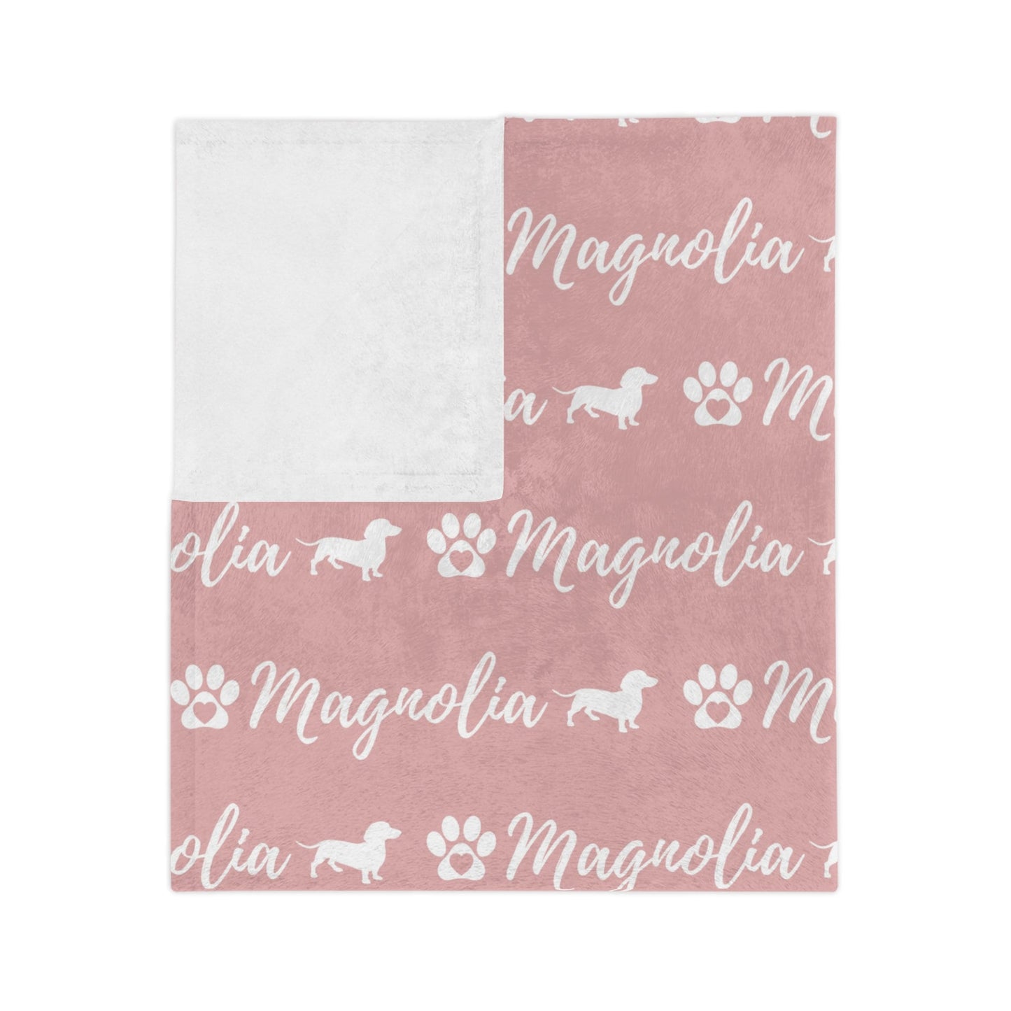 Personalized Dachshund Dog Blanket