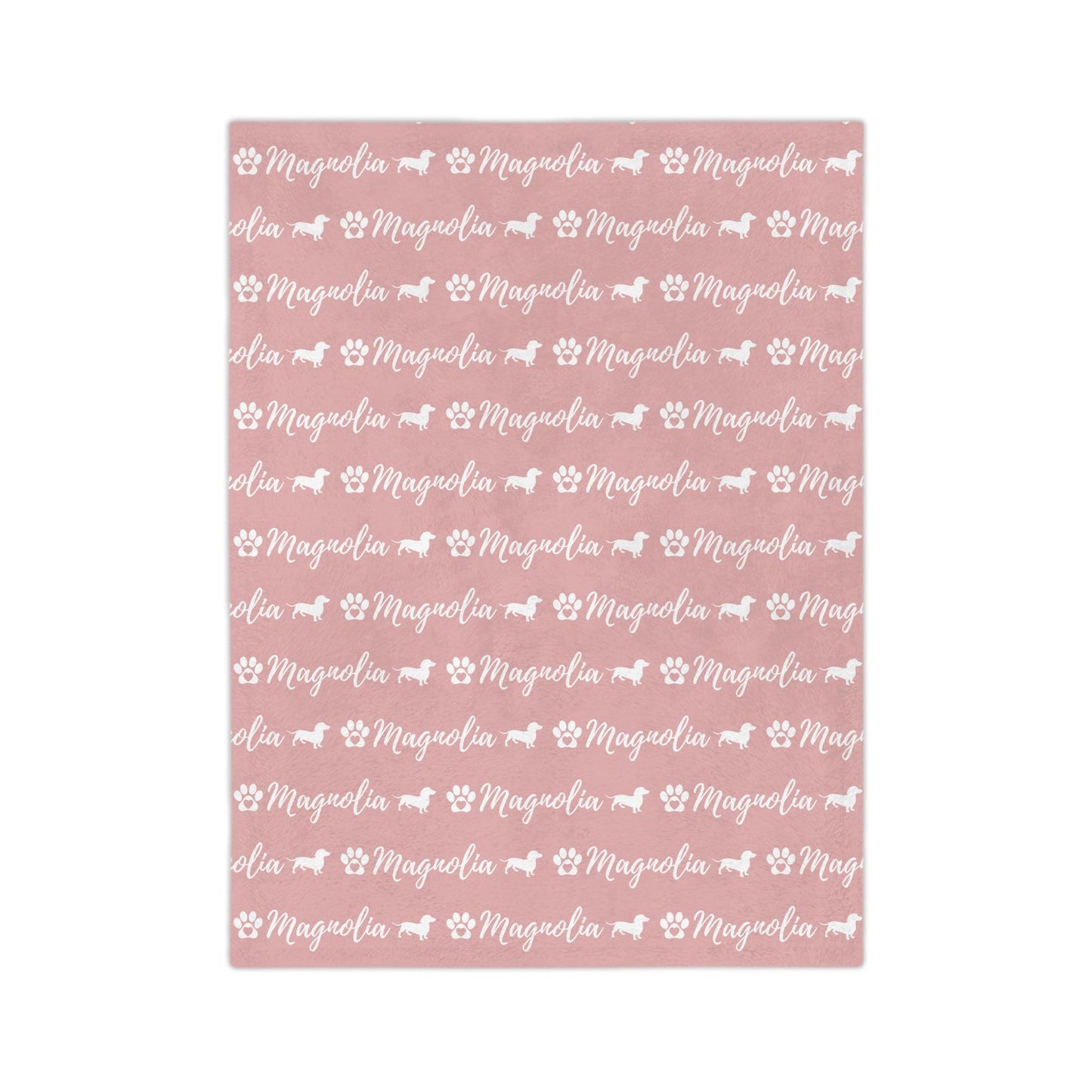 Personalized Dachshund Dog Blanket