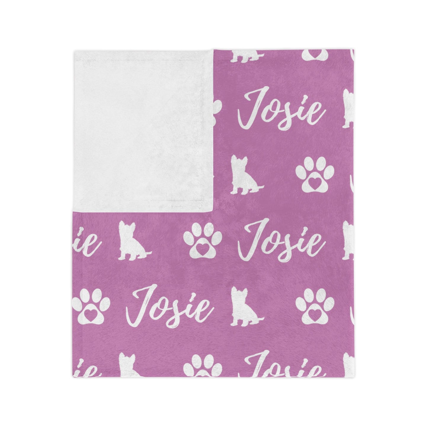 Personalized Yorkie Dog Blanket
