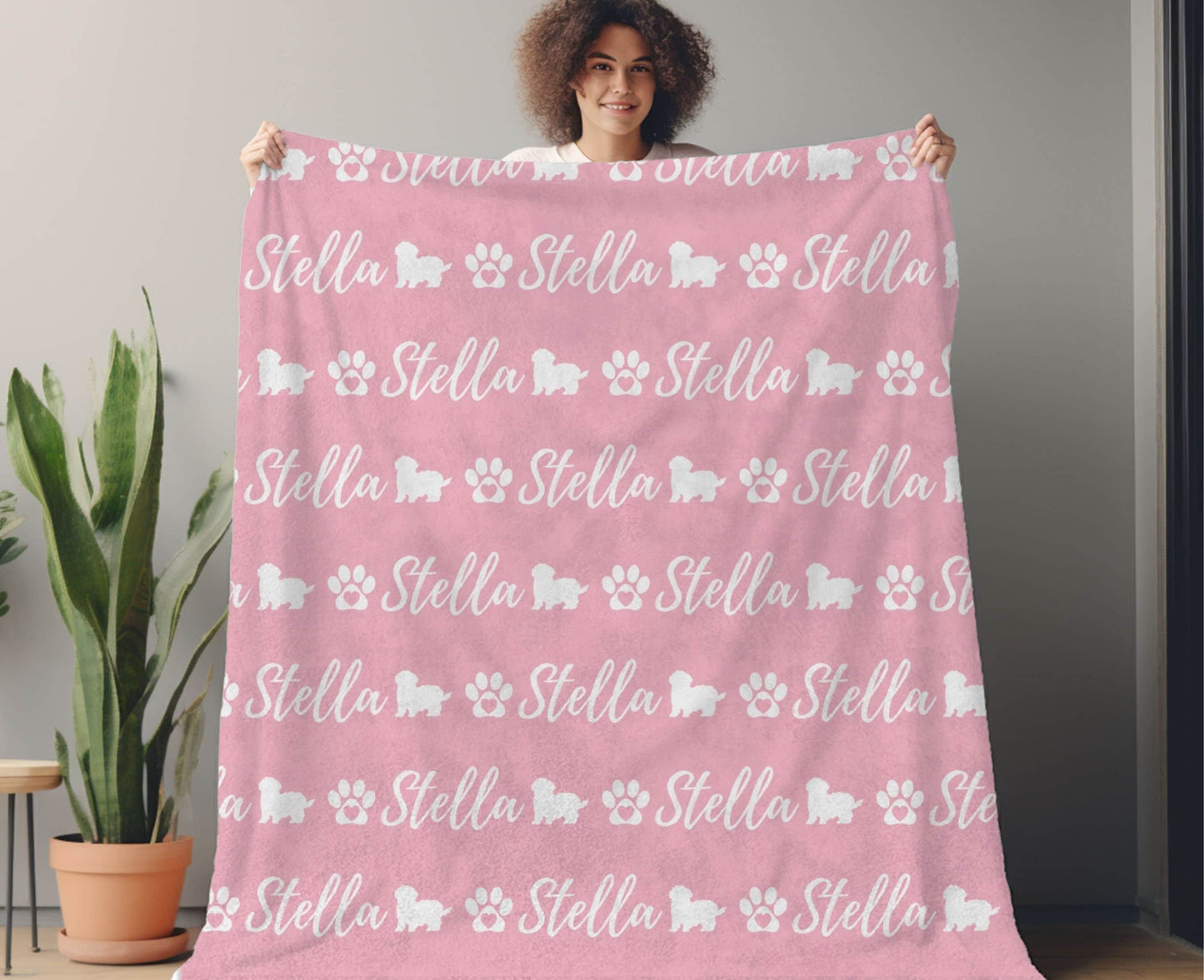 Personalized Maltipoo Dog Blanket