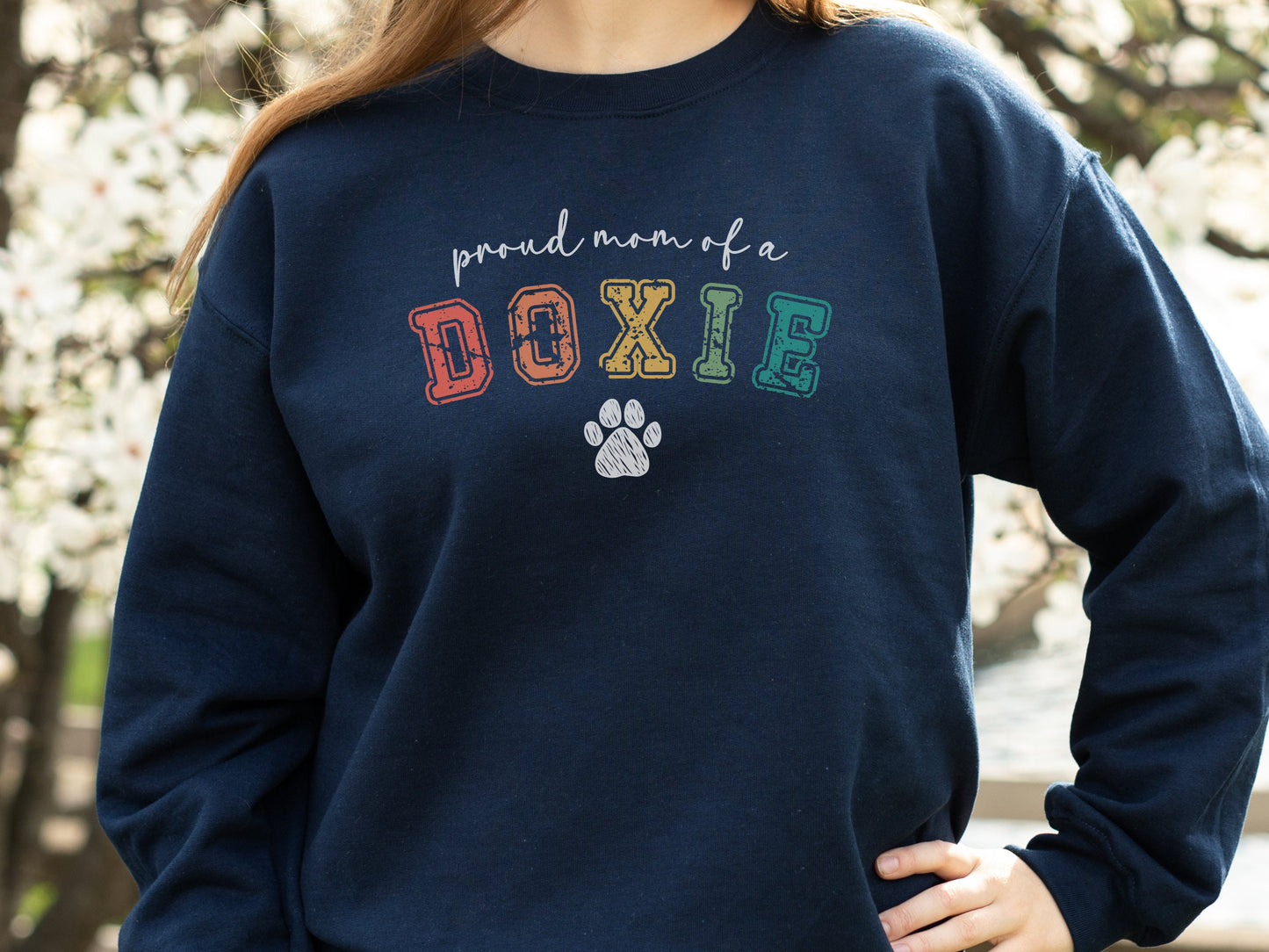 Retro Dachshund Mom Sweatshirt