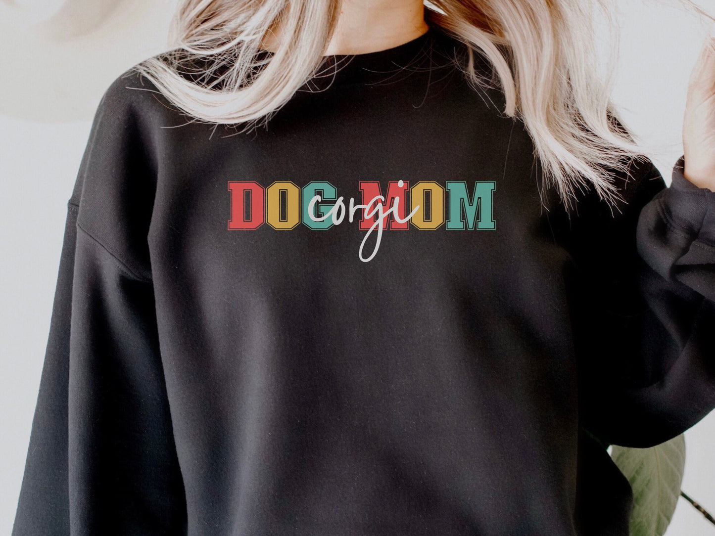 Retro Corgi Dog Mom Sweatshirt