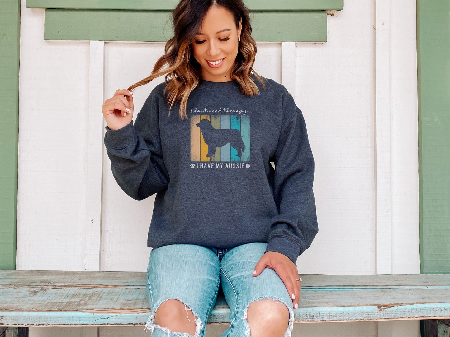 Funny Australian Shepherd Mom Sweatshirt