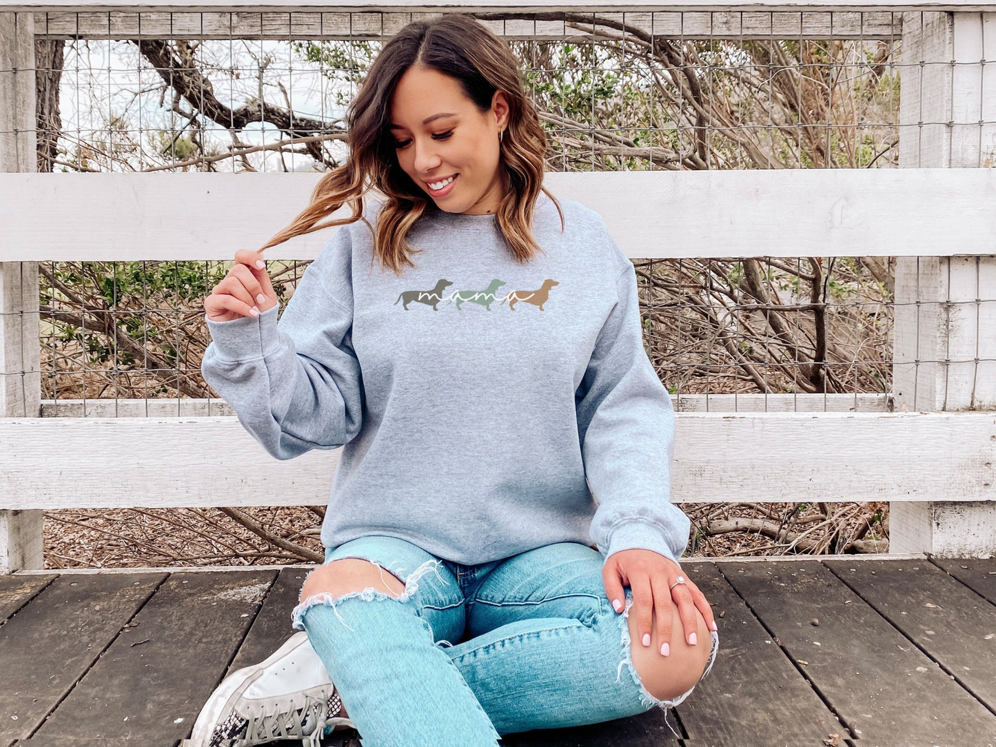 Cute Dachshund Mom Sweatshirt