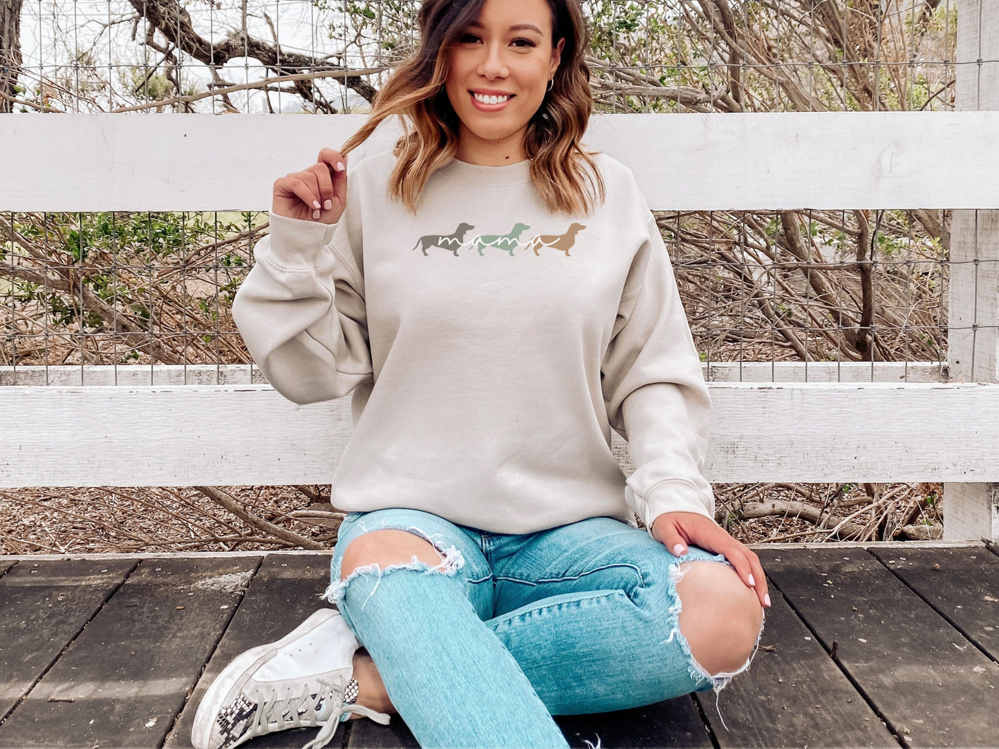 Cute Dachshund Mom Sweatshirt